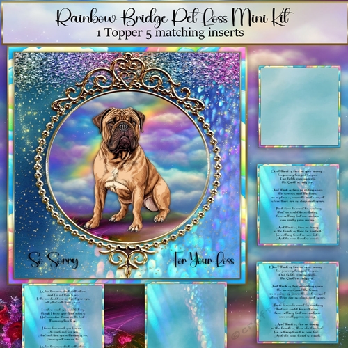 Rainbow Bridge Pet Loss Bullmastiff