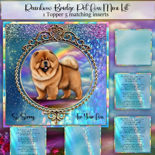 Rainbow Bridge Pet Loss Chow Chow 