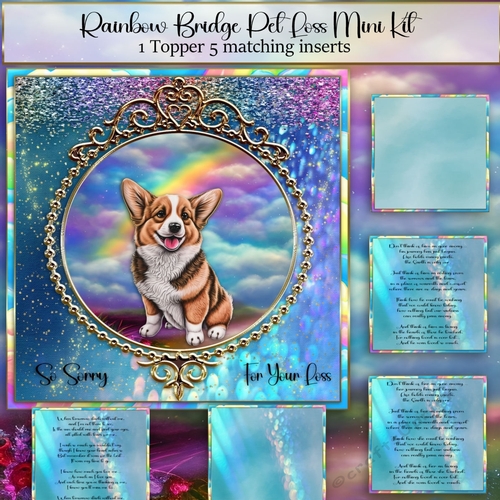 Rainbow Bridge Pet Loss Corgi 