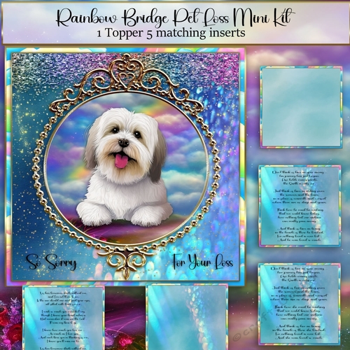 Rainbow Bridge Pet Loss coton de tulear