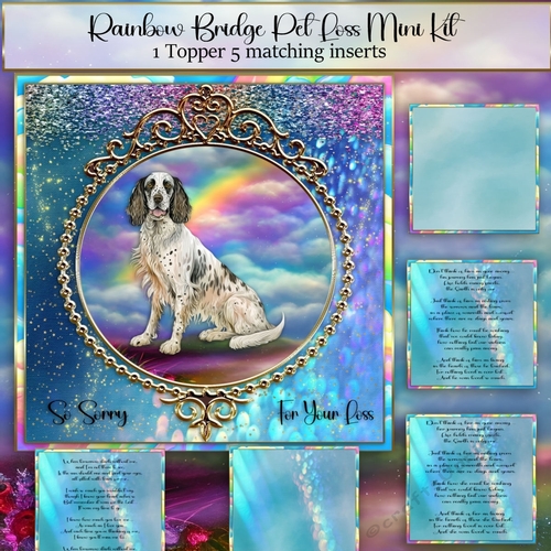 Rainbow Bridge Pet Loss English Setter