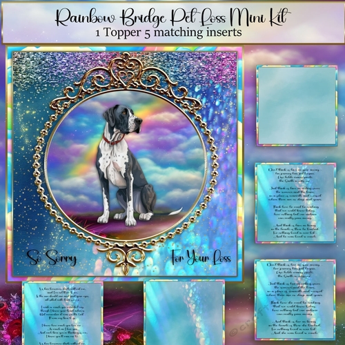 Rainbow Bridge Pet Loss Great Dane