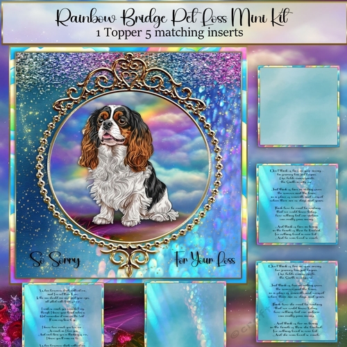 Rainbow Bridge Pet Loss King Charles Spaniel