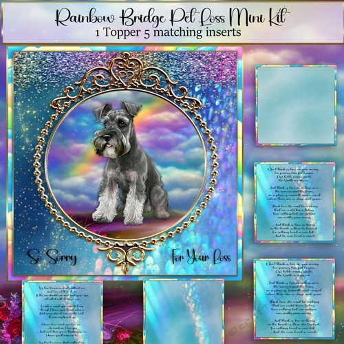 Rainbow Bridge Pet Loss Miniature schnauzer