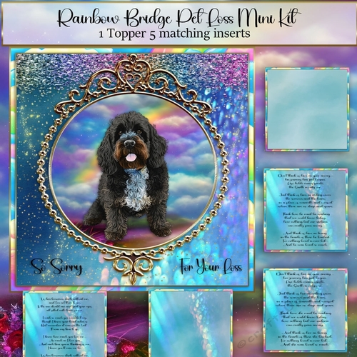 Rainbow Bridge Pet Loss Portuguese water dog