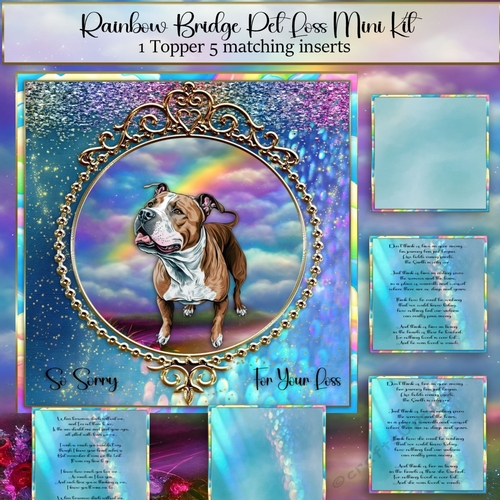 Rainbow Bridge Pet Loss Staffy 