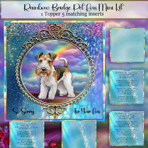 Rainbow Bridge Pet Loss wire fox terrier