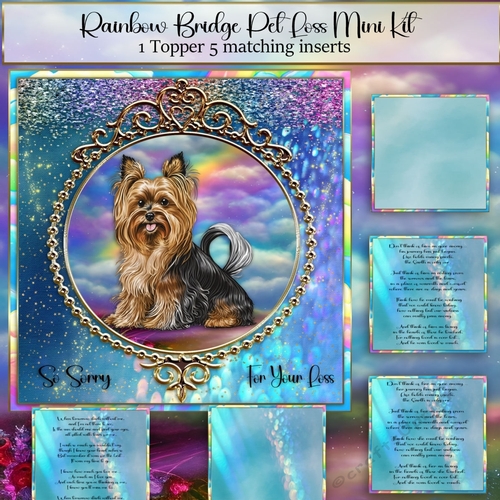 Rainbow Bridge Pet Loss Yorkie 1