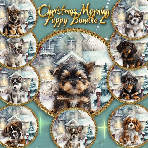Christmas Morning Puppy Bundle 2