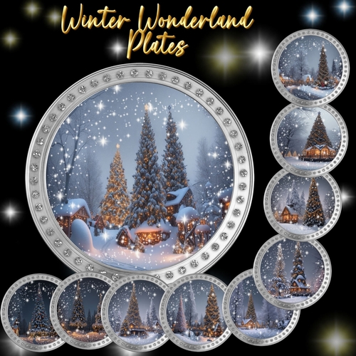 Winter Wonderland Plates 2
