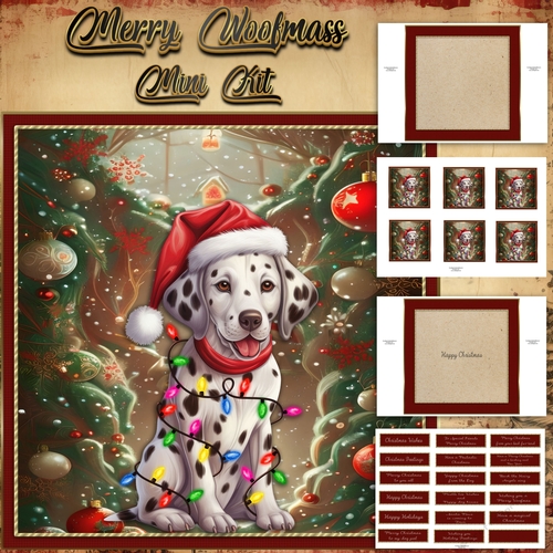 Merry Woofmas Mini Kit Dalmatian