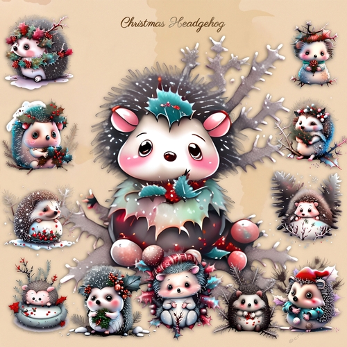 Christmas Headgehogs