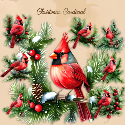 Christmas Cardinals 