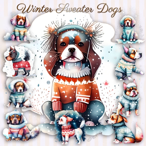 Winter Sweater Dogs
