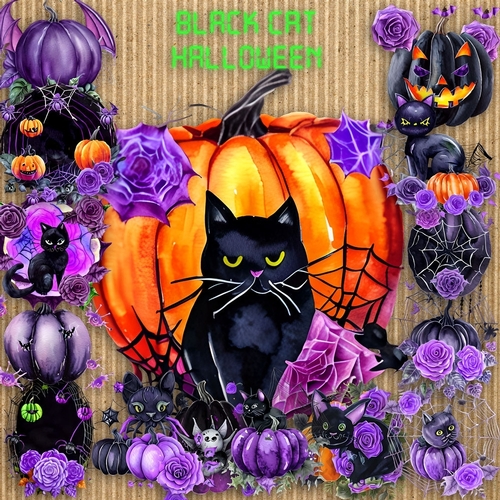 Black Cat Halloween Bundle 