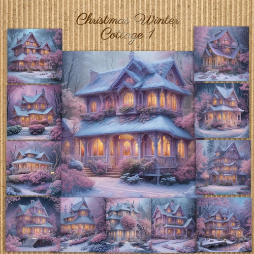Whimsical Christmas Cottages 1