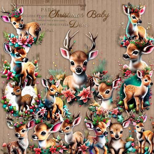 Christmas Baby Deer