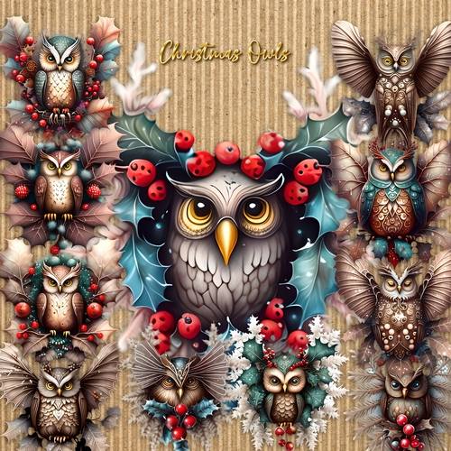Christmas Owls