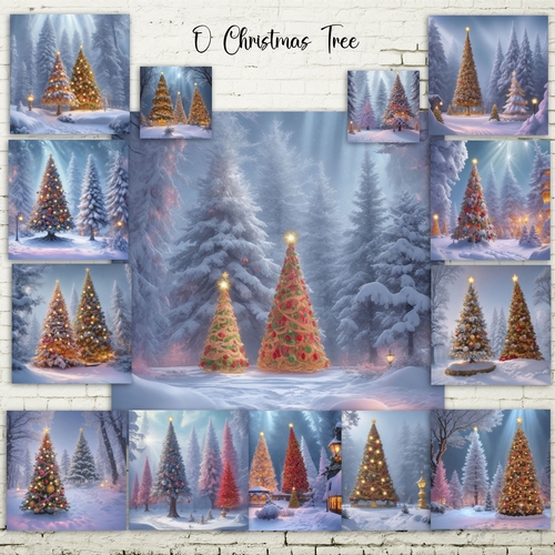 Pink Whimsical Winter Cottages 3