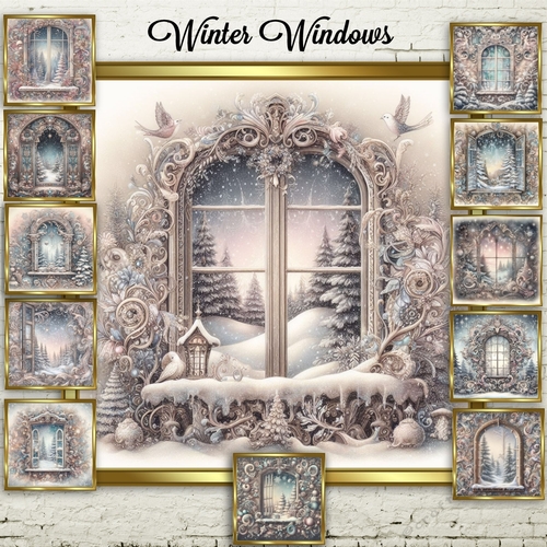 Christmas Window Scenes