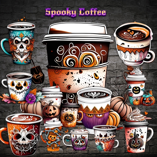 Halloween Coffee Cups 