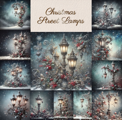 Christmas  Street Lamp