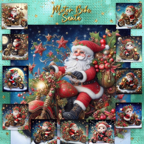 Motorbike Santa 