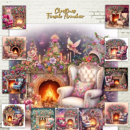 Christmas Fireside Armchair