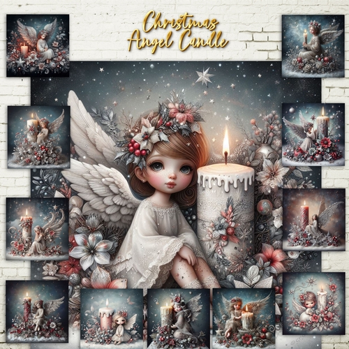 Christmas Angel Candles 