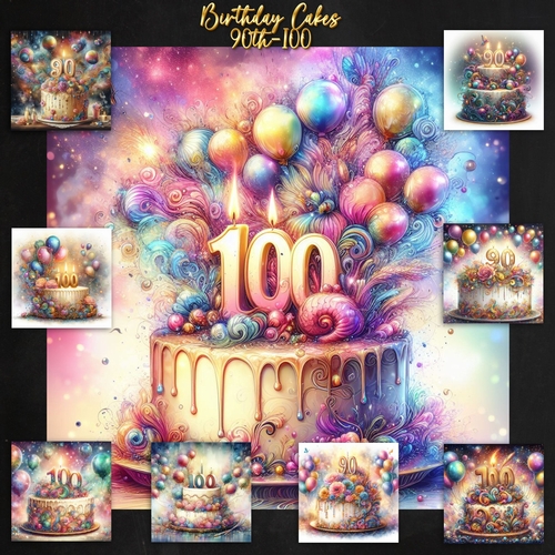 Birthday Cakes 90 & 100