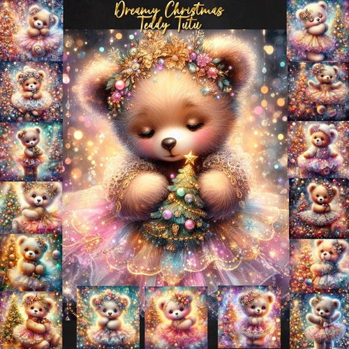 Dreamy Christmas Teddy Tutu