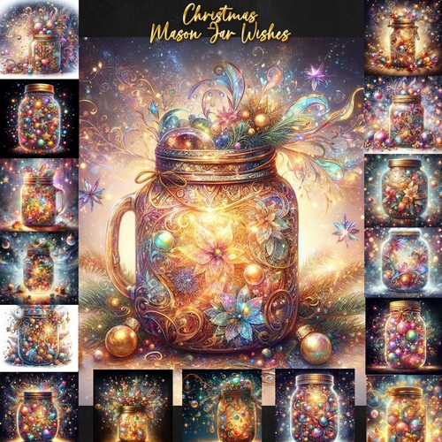 Christmas Mason Jar Wishes