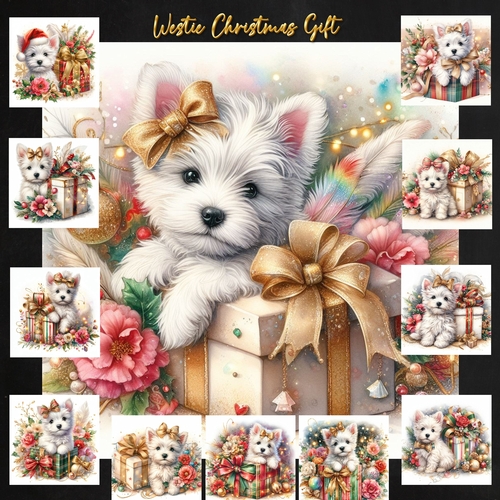Westie Christmas Gift 