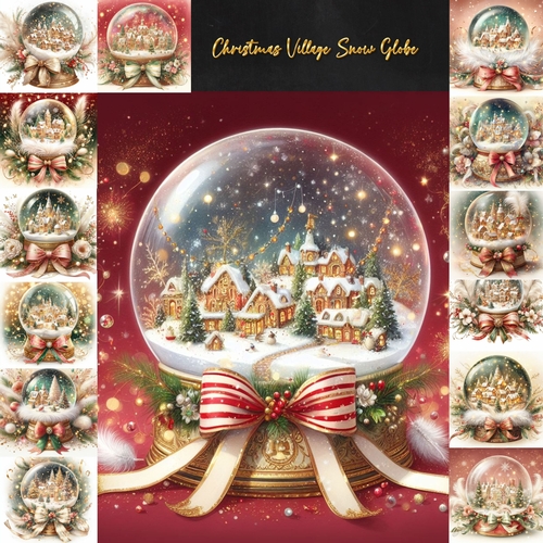 Christmas Village Snowglobe