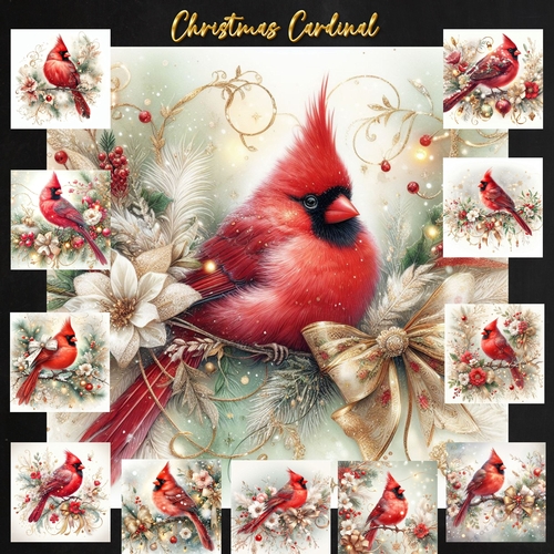 Christmas Cardinals 