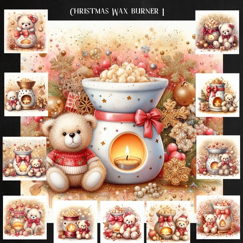 Christmas Wax Burner 1