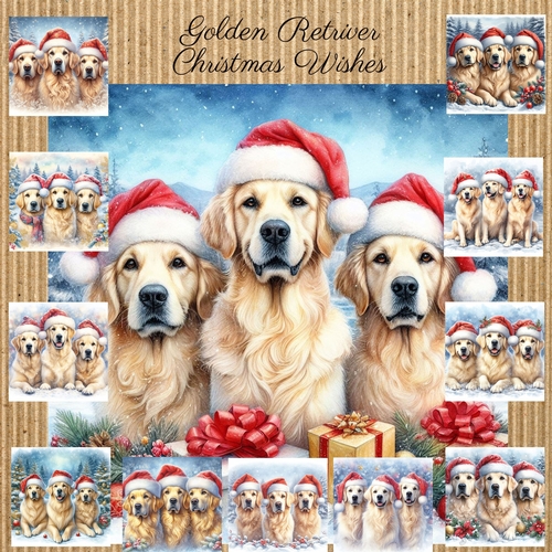 Golden Retriver  Christmas Wishes