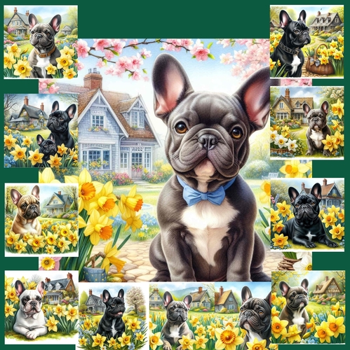 Daffodil Garden French Bulldog
