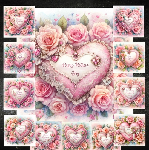 Mothers Day  Heart Cushion 1