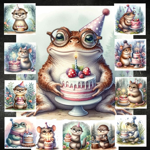 Woodland Animal Birthday Wishes 1