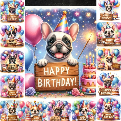 Happy Birthday French Bulldog