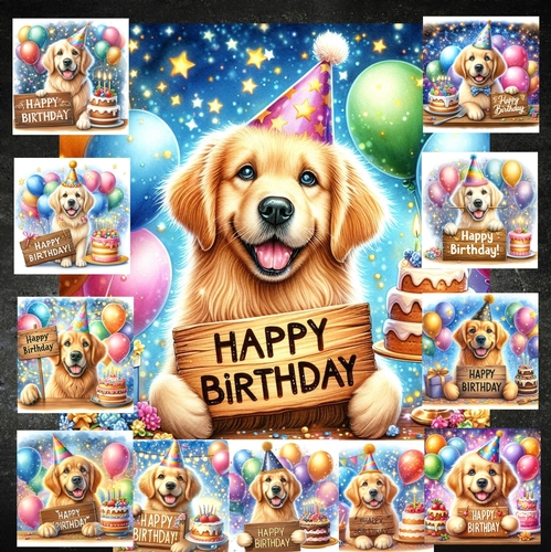 Happy Birthday Golden Retriver