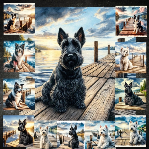 Sitting On The Dock Of A Bay Dogs 4