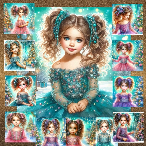 Christmas Sparkle GIrl 1