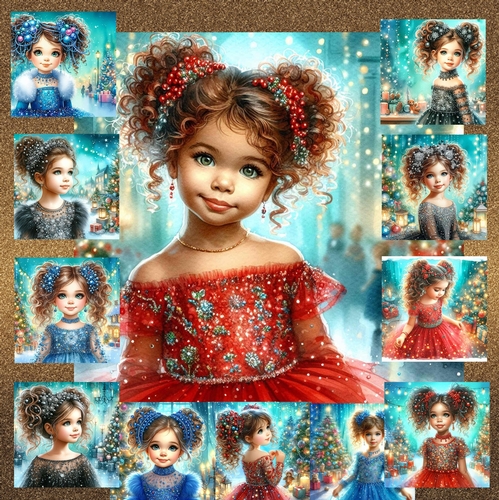 Christmas Sparkle GIrl 2