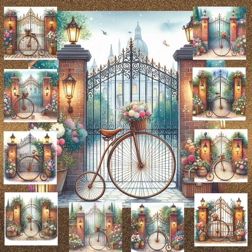Garden Gate  Penny Farthing