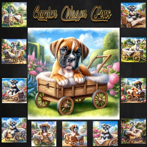 Garden Wagon Pups 6