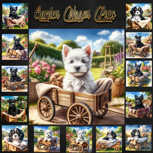 Garden Wagon Pups 8