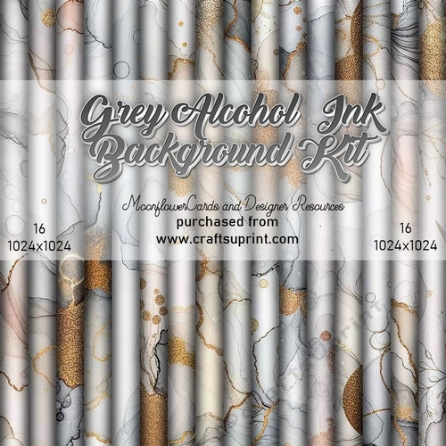 Grey Alcohol Ink Background Kit 