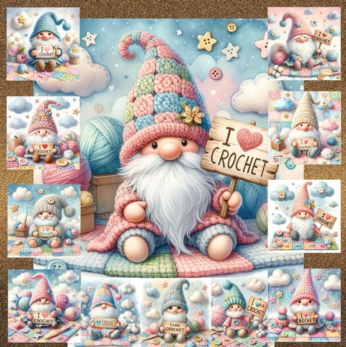 I Love Crochet Gnomes